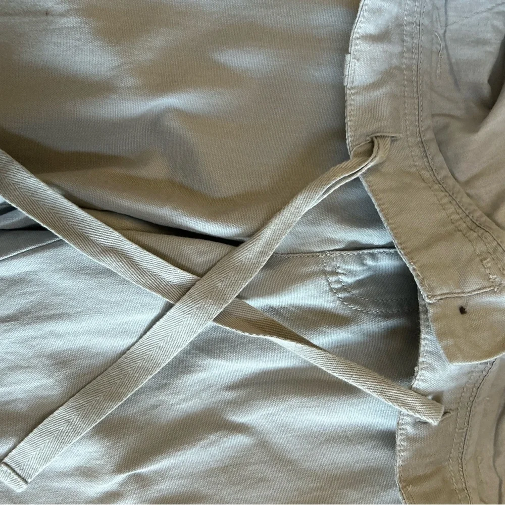 NEW Marc Anthony Linen Blend Slim Gray Pants Drawstring Men's 40x30 Dadcore